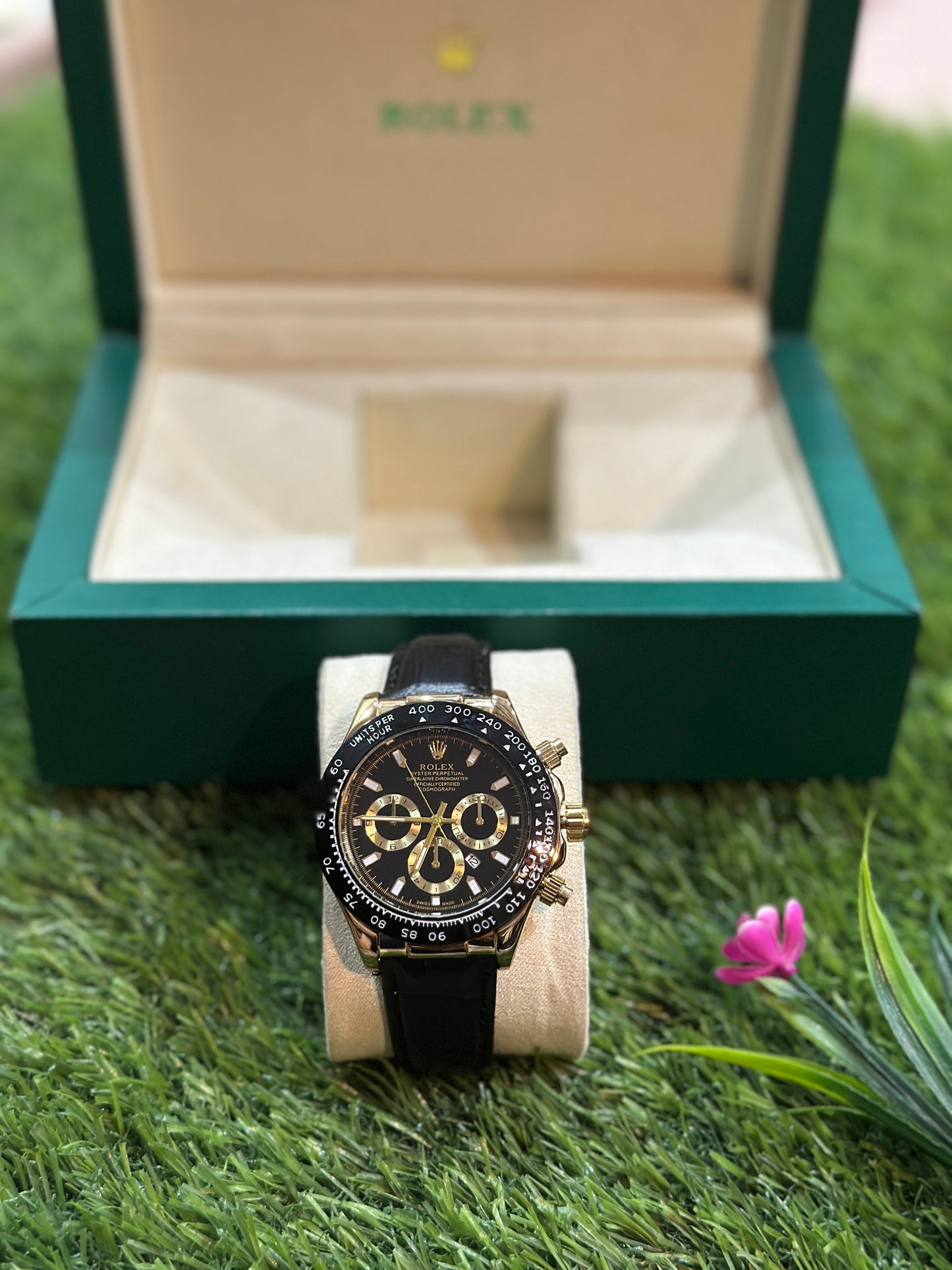 Rolex premium Quality leather strap Watch
