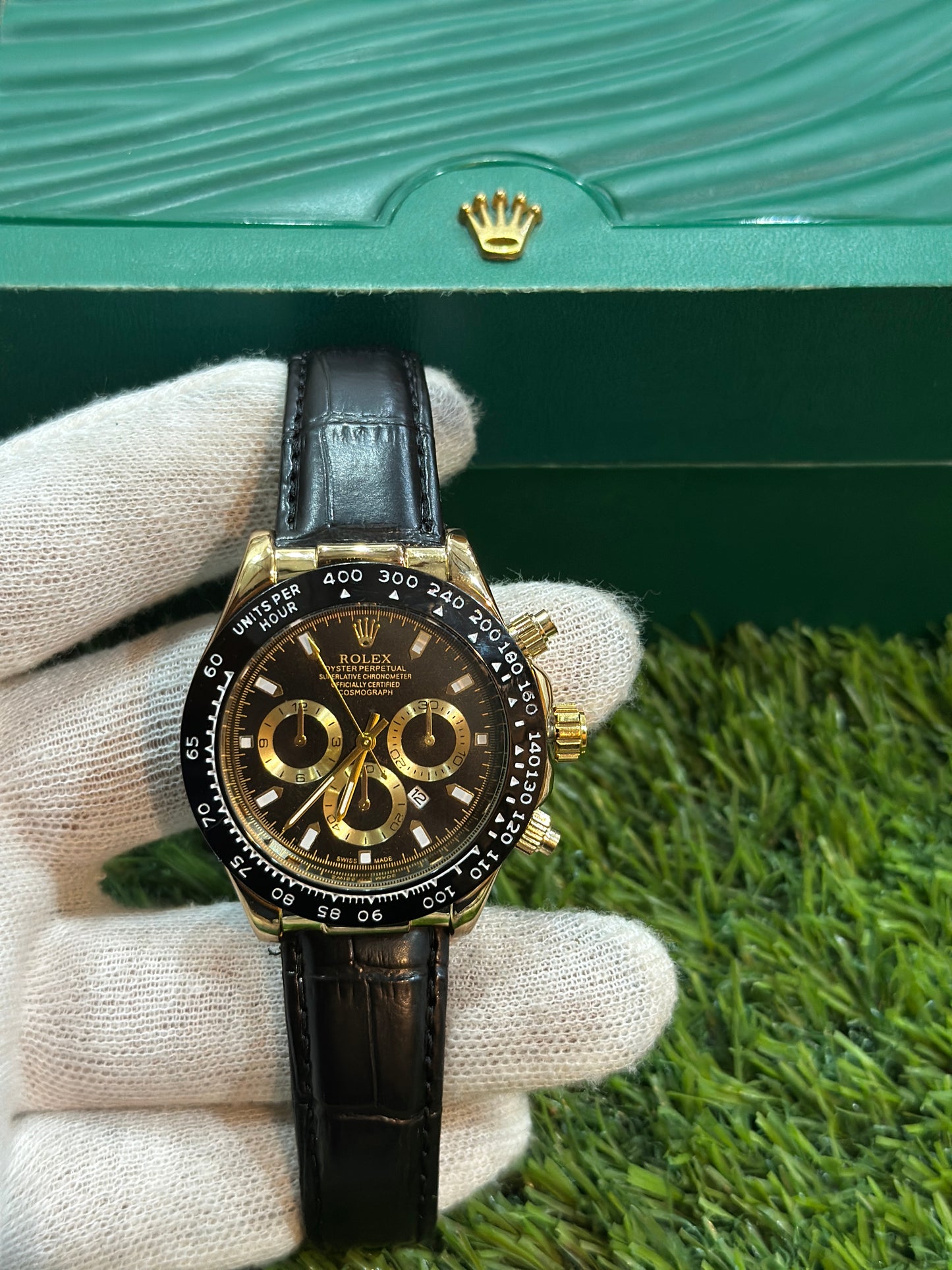 Rolex premium Quality leather strap Watch