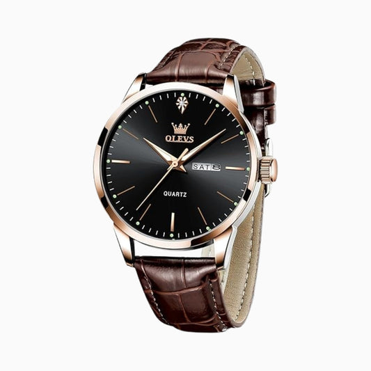 Regal Brown Leather Chrono