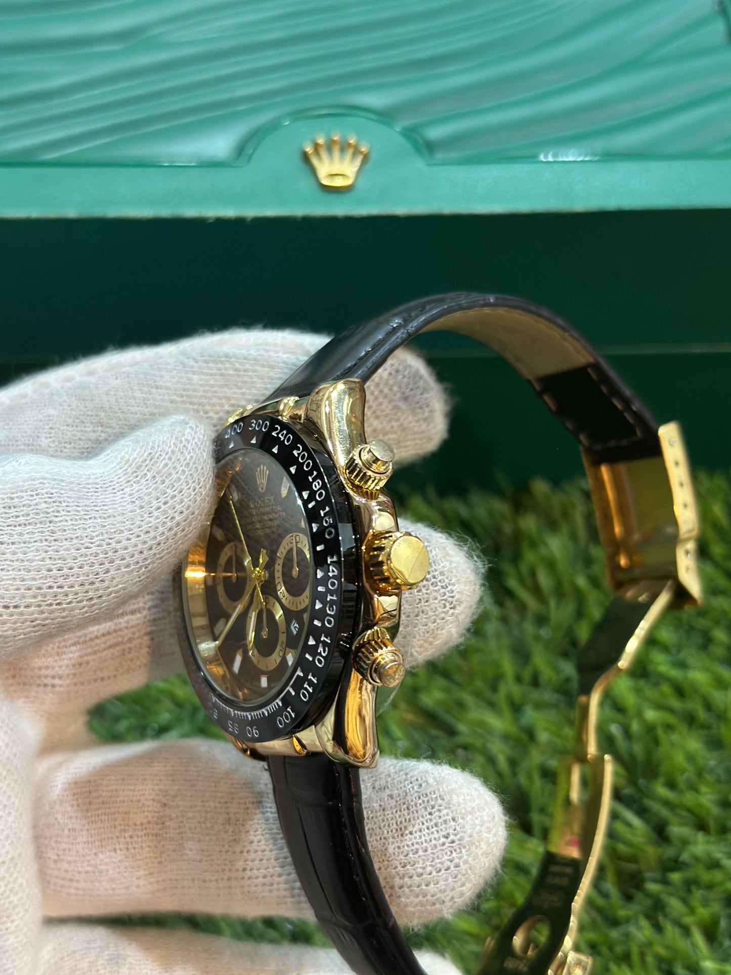 Rolex premium Quality leather strap Watch